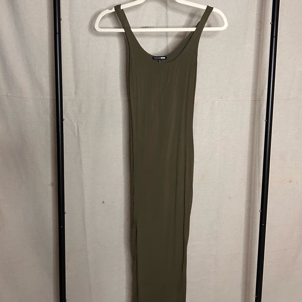 Fashion Nova Green Maxi Dress